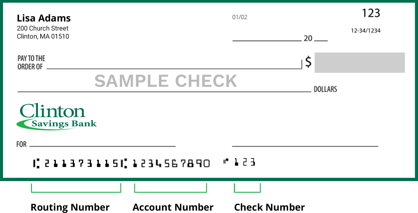 Routing Number - 211373115